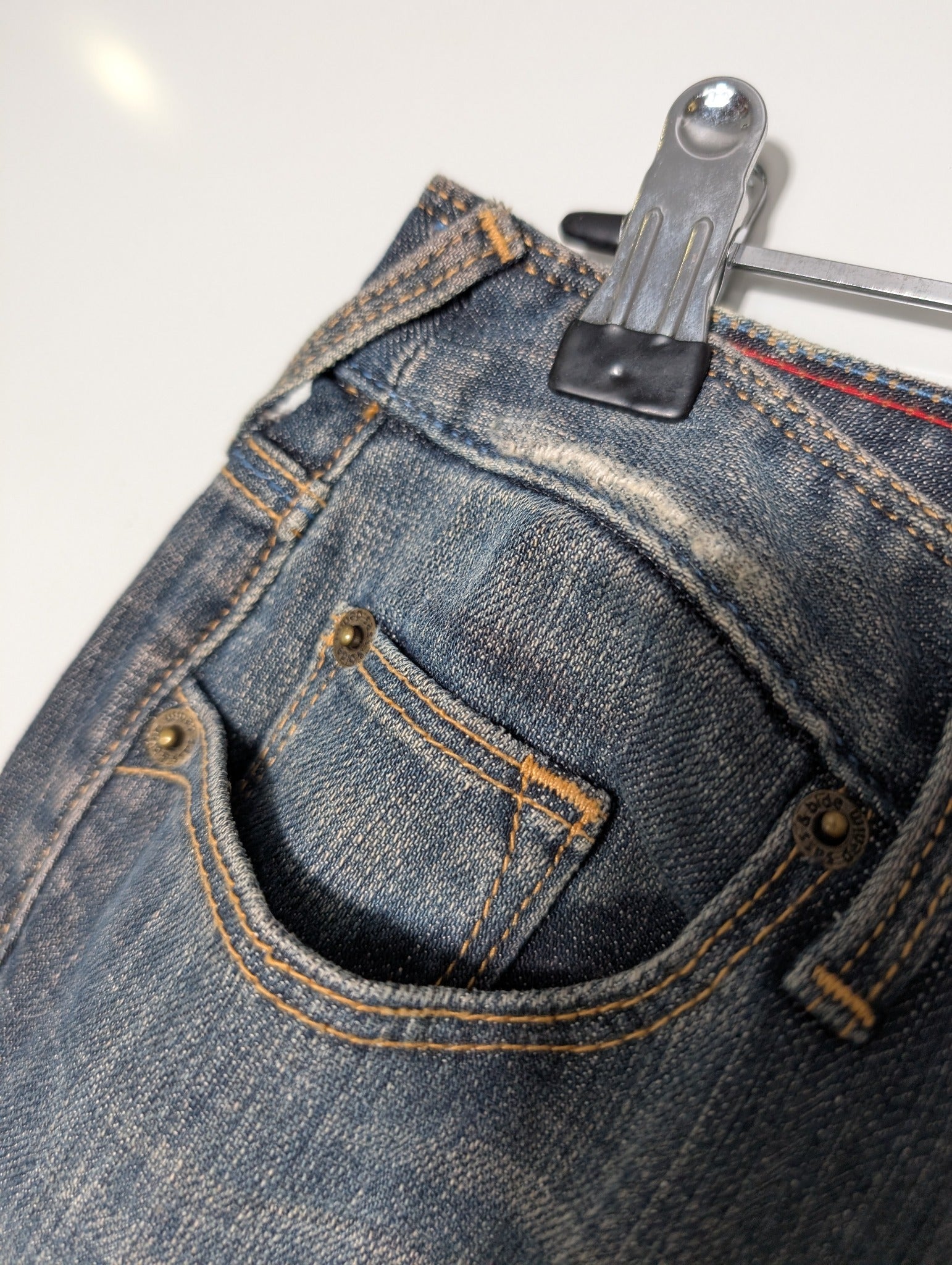 Sass & Bide Denim Jeans Multi-Stitch Detail Size 10 - Image 6