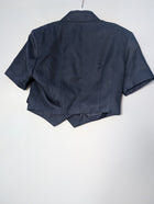 Adieu Cropped Blazer Jacket Navy Blue Size 9 - Image 4