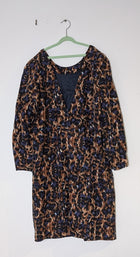 Camilla and Marc Long Sleeve Leopard Print Dress Multicolour - Image 3