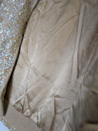 Collette Dinnigan Zip-Front Sequin Cardigan Gold Women's Size S - Image 6