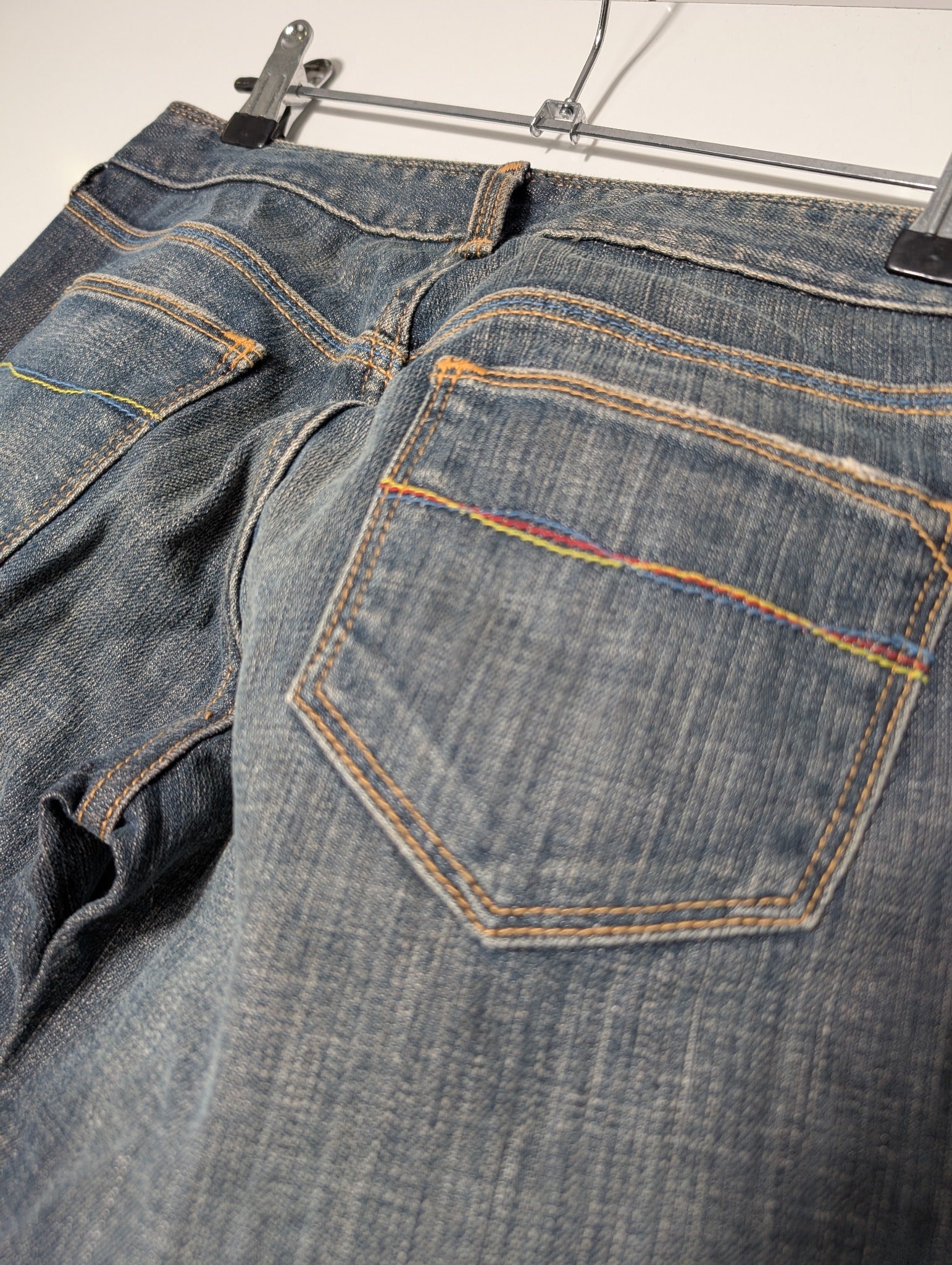 Sass & Bide Denim Jeans Multi-Stitch Detail Size 10 - Image 8