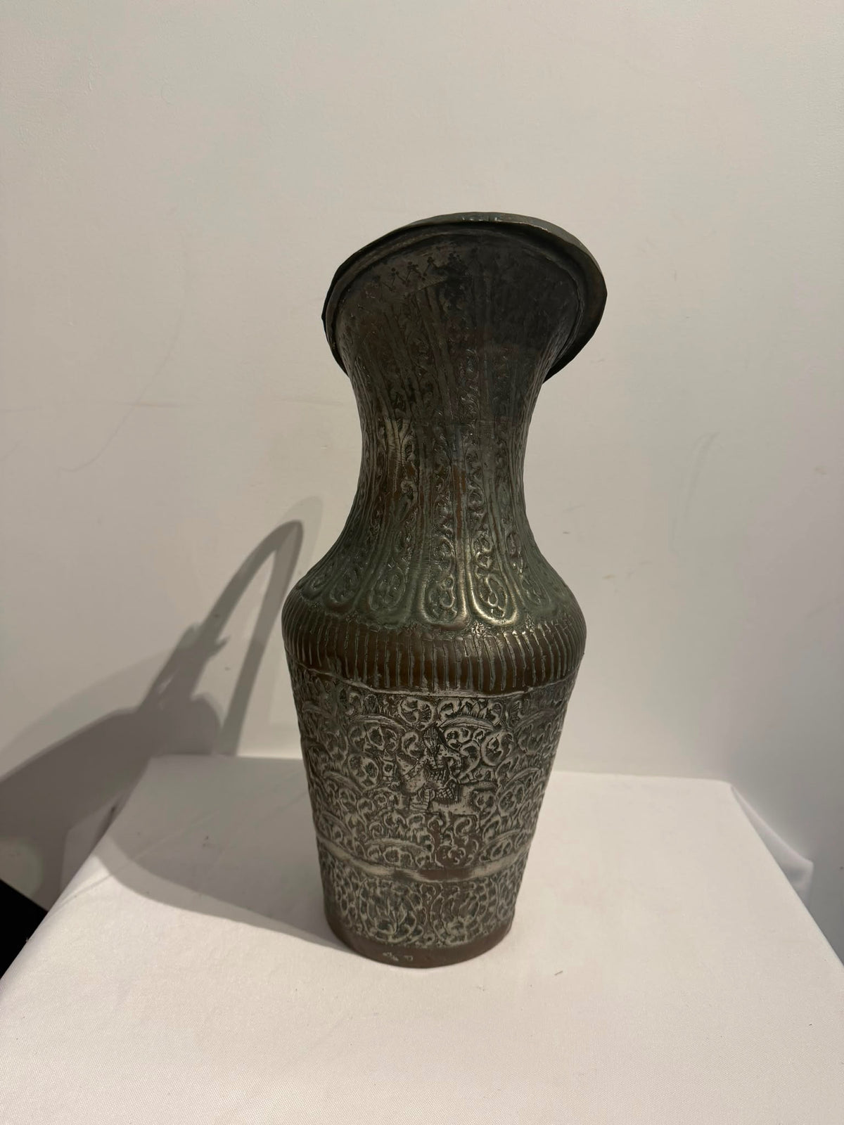 Hand-Hammered Copper Ibrik Water Pitcher Ornate Engraved Design - Image 10