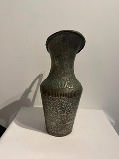 Hand-Hammered Copper Ibrik Water Pitcher Ornate Engraved Design - Image 10