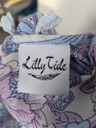 Lilly Tide Crane Print Mini Dress Blue Purple One Size - Image 6