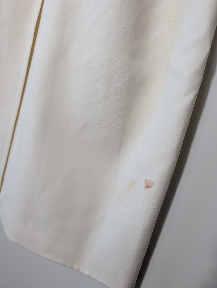 Ginger & Smart Longline Coat Cream Size 4 - Image 6