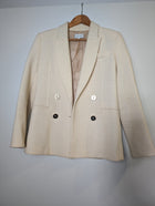 Collette Dinnigan Zip-Front Sequin Cardigan Gold Women's Size S - Image 8