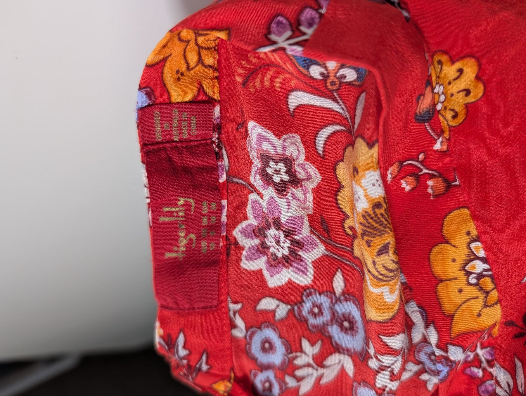 Tigerlily Red Floral A-Line Mini Skirt Size 10 - Image 5