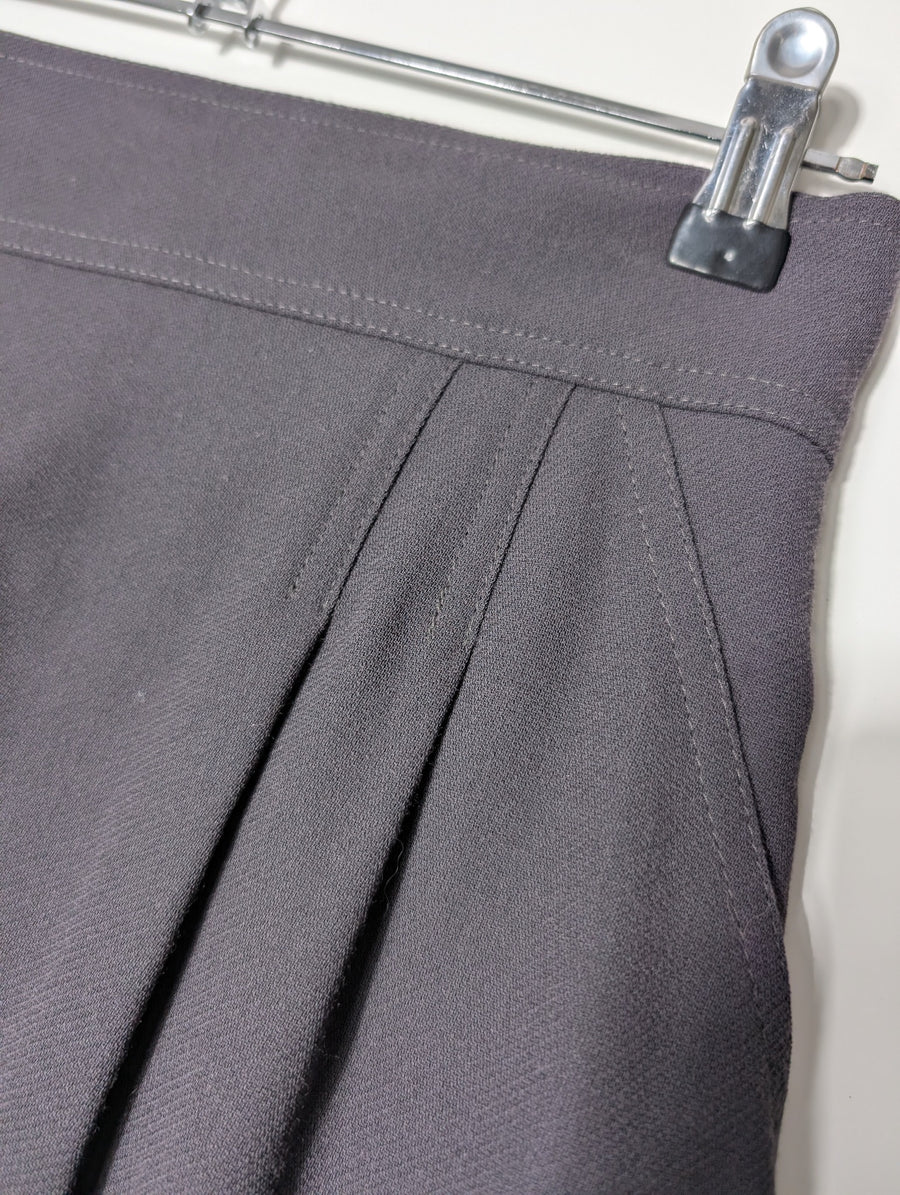 Fendi High-Waisted Midi Skirt Dark Grey Size 40 - Image 2