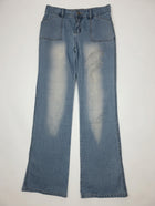Amber Glow Rhinestone Embellished Light Wash Jeans Women's Size 8 - Image 1
