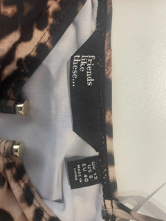 Friends Like These Leopard Print One-Piece Swimsuit Size UK 12 - Image 3