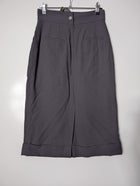 Fendi High-Waisted Midi Skirt Dark Grey Size 40 - Image 4