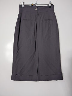 Fendi High-Waisted Midi Skirt Dark Grey Size 40 - Image 4