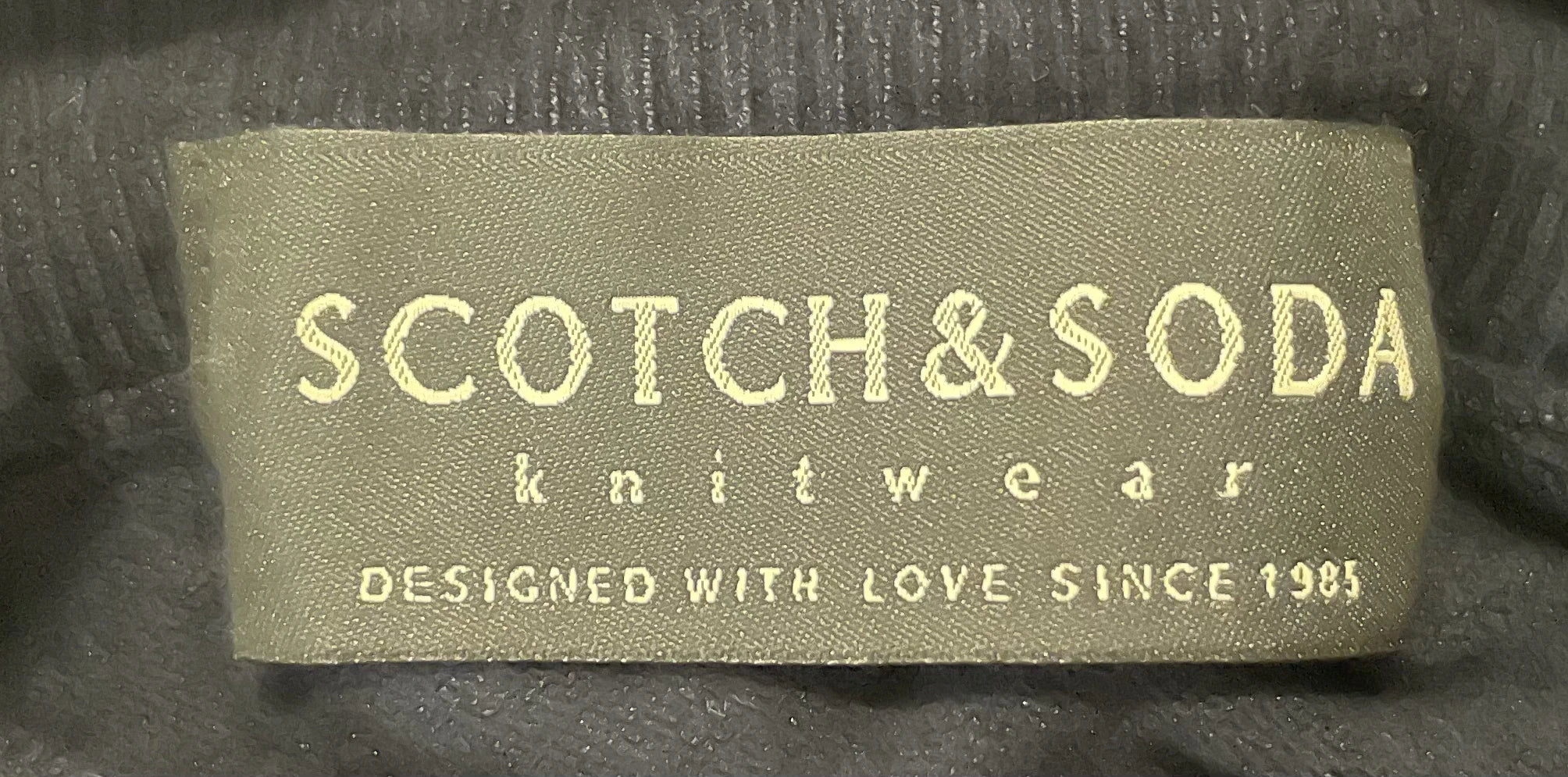 Scotch & Soda Navy Blue Ribbed Turtleneck Sweater - Image 5