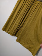 Anthropologie Ribbed Knit Mock Neck Combo Dress Olive and Mustard Women's Size L - Image 3