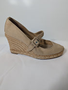 Christian Louboutin Cataclou Espadrille Wedge Mary Jane Beige Size 38 - Image 5