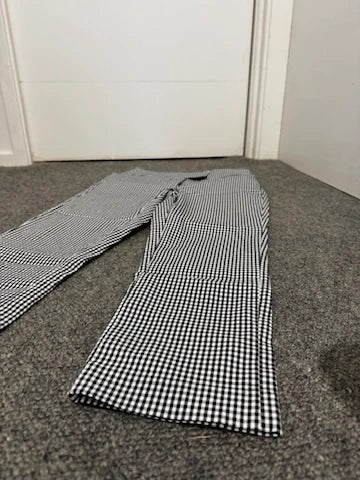 Country Road Black and White Gingham Checkered Tailored Trousers - Image 2