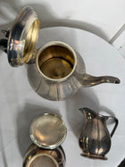 Vintage E.P.C. Silver Plated Tea Service Set Hand Fluted British Craftsmanship - Image 3