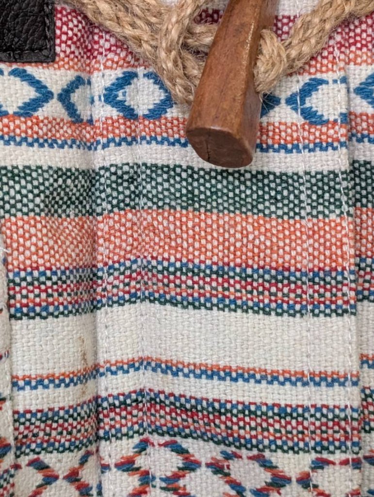 Roxy Women's Aztec Pattern Toggle Coat with Faux Fur Hood - Size XS - Image 8