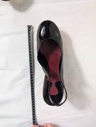 Chloé Black Patent Slingback Wedges EU38 - Image 6