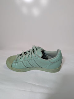 Adidas Superstar Pharrell Williams Sneakers - Mint Green US 4 - Image 8