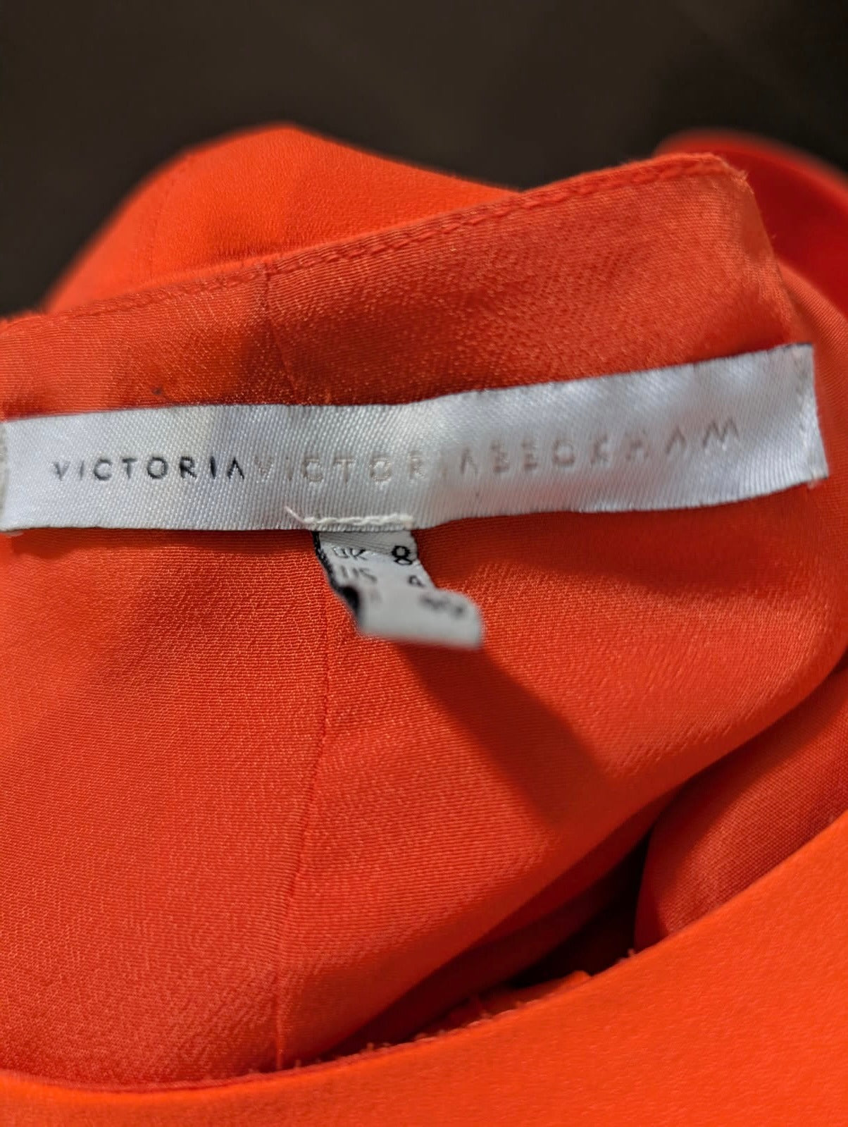 Victoria Beckham for Target Orange Short Sleeve Sheath Dress - US 4 - Image 8