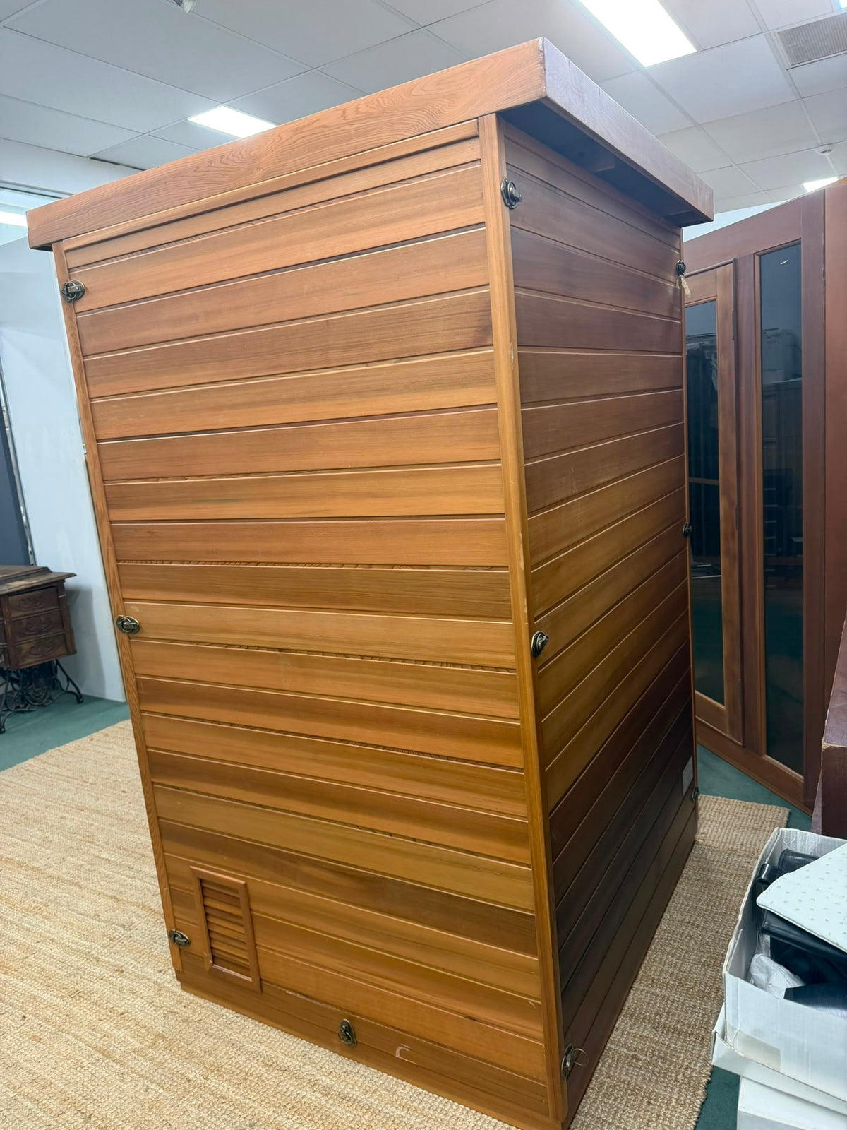 Home Wellness 2-Person Far Infrared Sauna Brown - Image 8