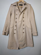Loverich Collarless Blazer Beige Gold Button Detail Size 11 - Image 8