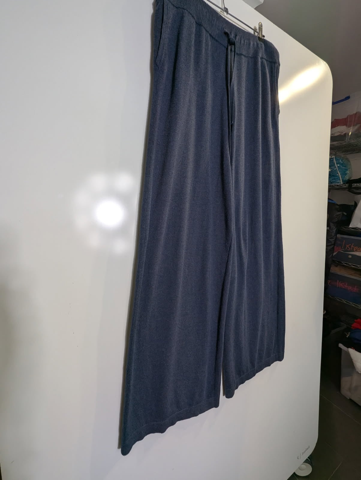 Nimble Knit Wide-Leg Pants - Dark Grey Women's Size M - Image 8