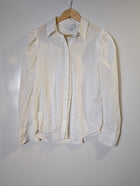 Witchery Broderie Anglaise Button-Down Shirt White Women's Size 8 - Image 8