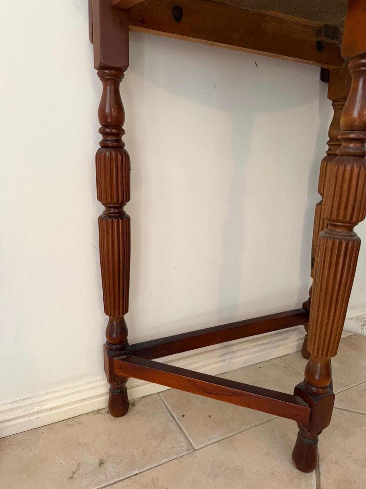 Vintage Victorian Style Wooden Hall Stand with Bevelled Mirror and Coat Hooks - Image 9