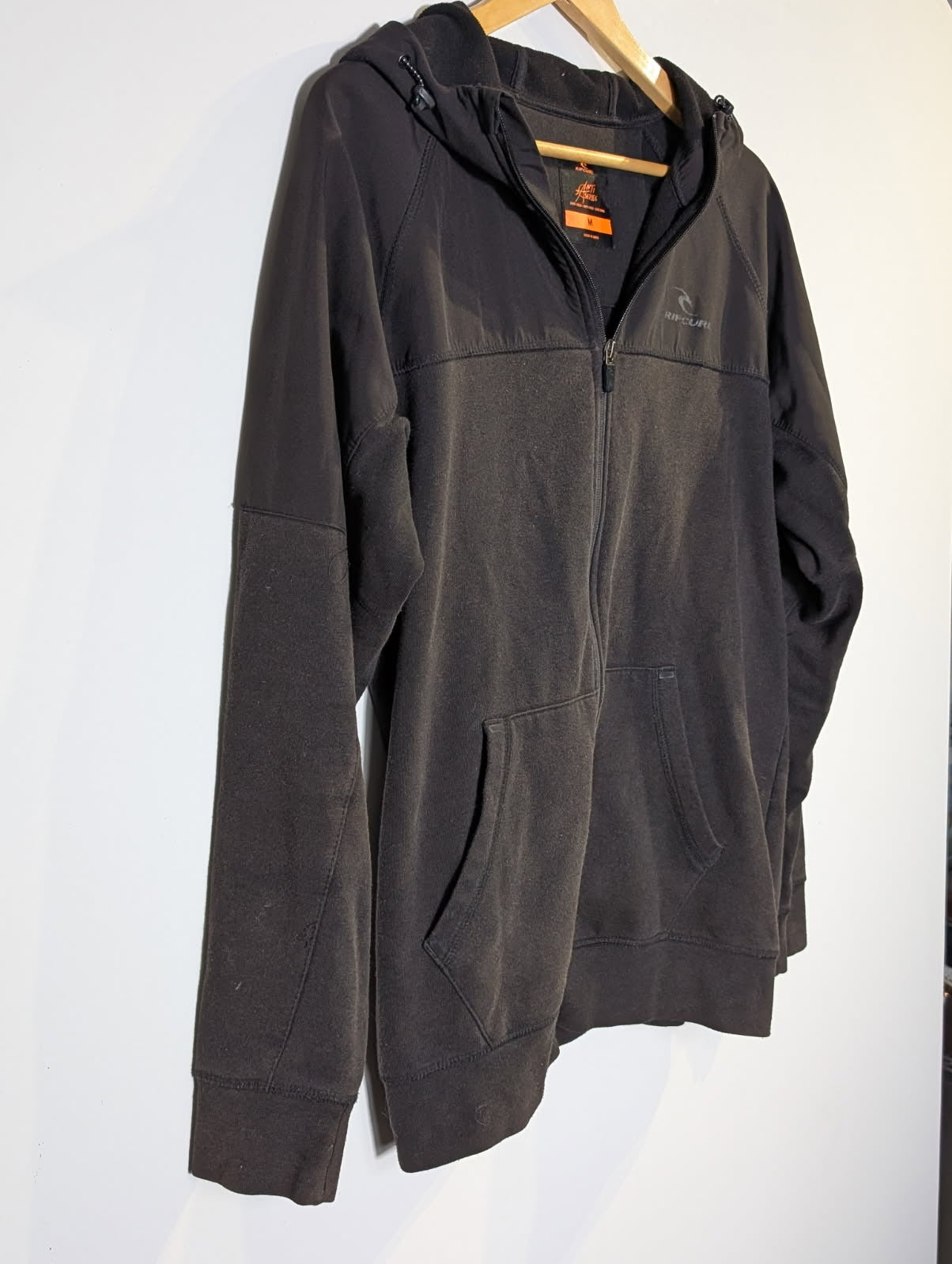 Rip Curl Anti-Series Full Zip Hoodie Black Men's M - Image 8