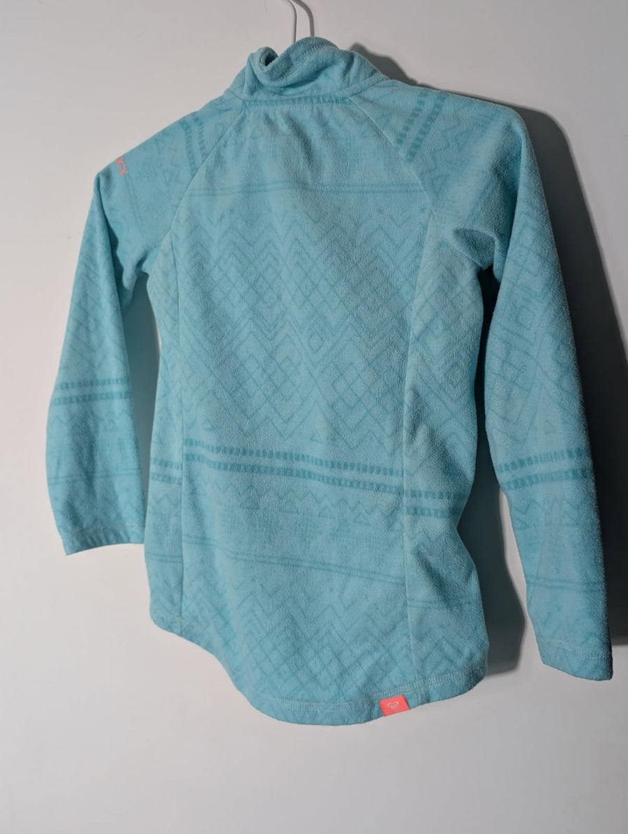 Roxy Girls Fleece Jacket - Light Blue Quarter Zip Pullover - Image 8