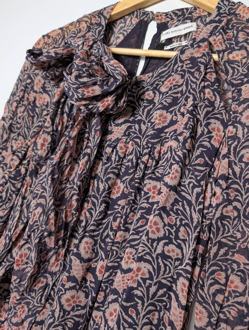 Isabel Marant Etoile Floral Tiered Mini Dress - Size 36 - Image 8