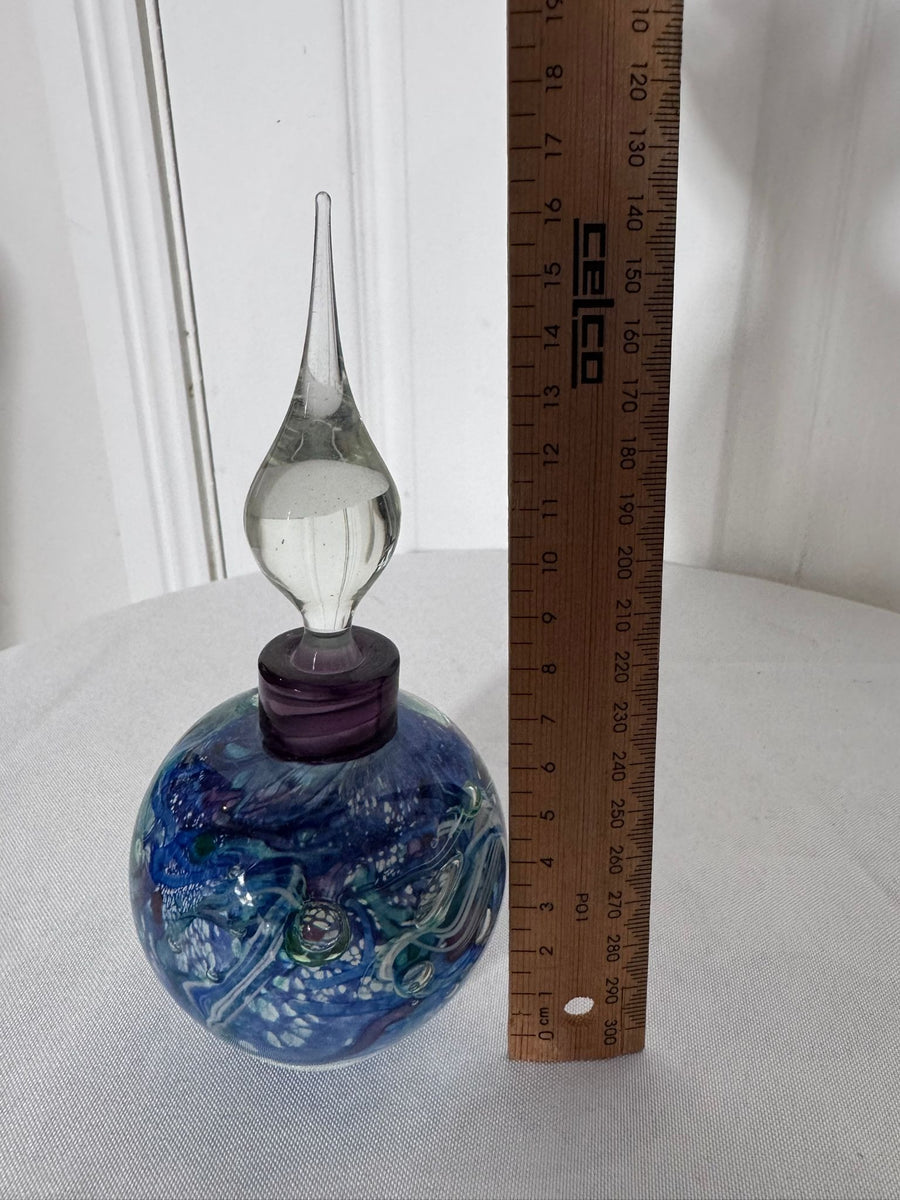 Ogishi Mizuno Studio Glass Perfume Bottle Art Glass Signed Murano Style  - Image 9