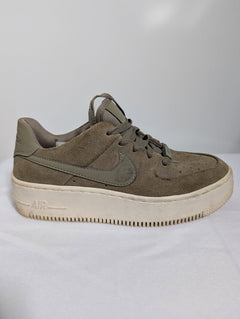 Nike Air Force 1 Sage Low Olive Suede Women's US 7 - Image 8