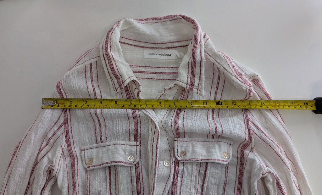 Isabel Marant Etoile Striped Button-Down Shirt - White & Red - Image 8