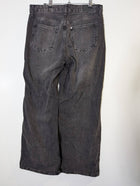 H&M Baggy Wide Loose Fit Jeans - Black Denim - Image 8