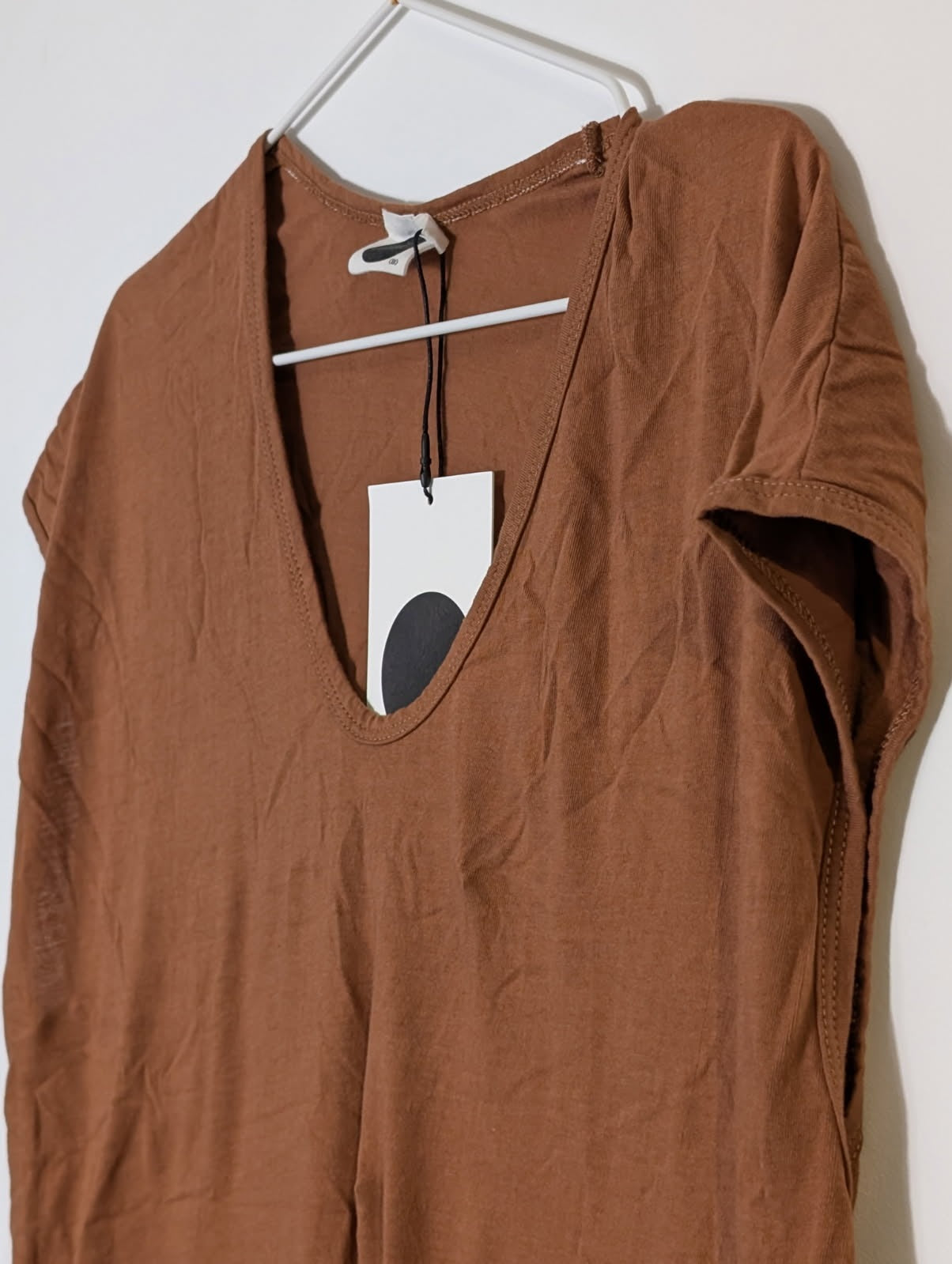 Baserange Omo Long Sleeve Tee - Organic Cotton Brown Size XS - Image 3
