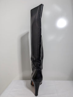 Umberto Romagnoli Knee-High Leather Boots Black Women's EU 38.5 - Image 8