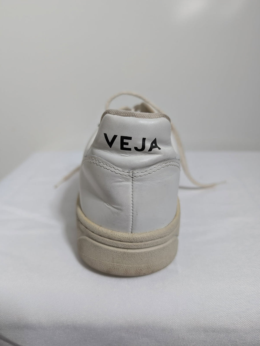 Veja V-10 Leather Sneakers White EU 41 US 8 - Image 8
