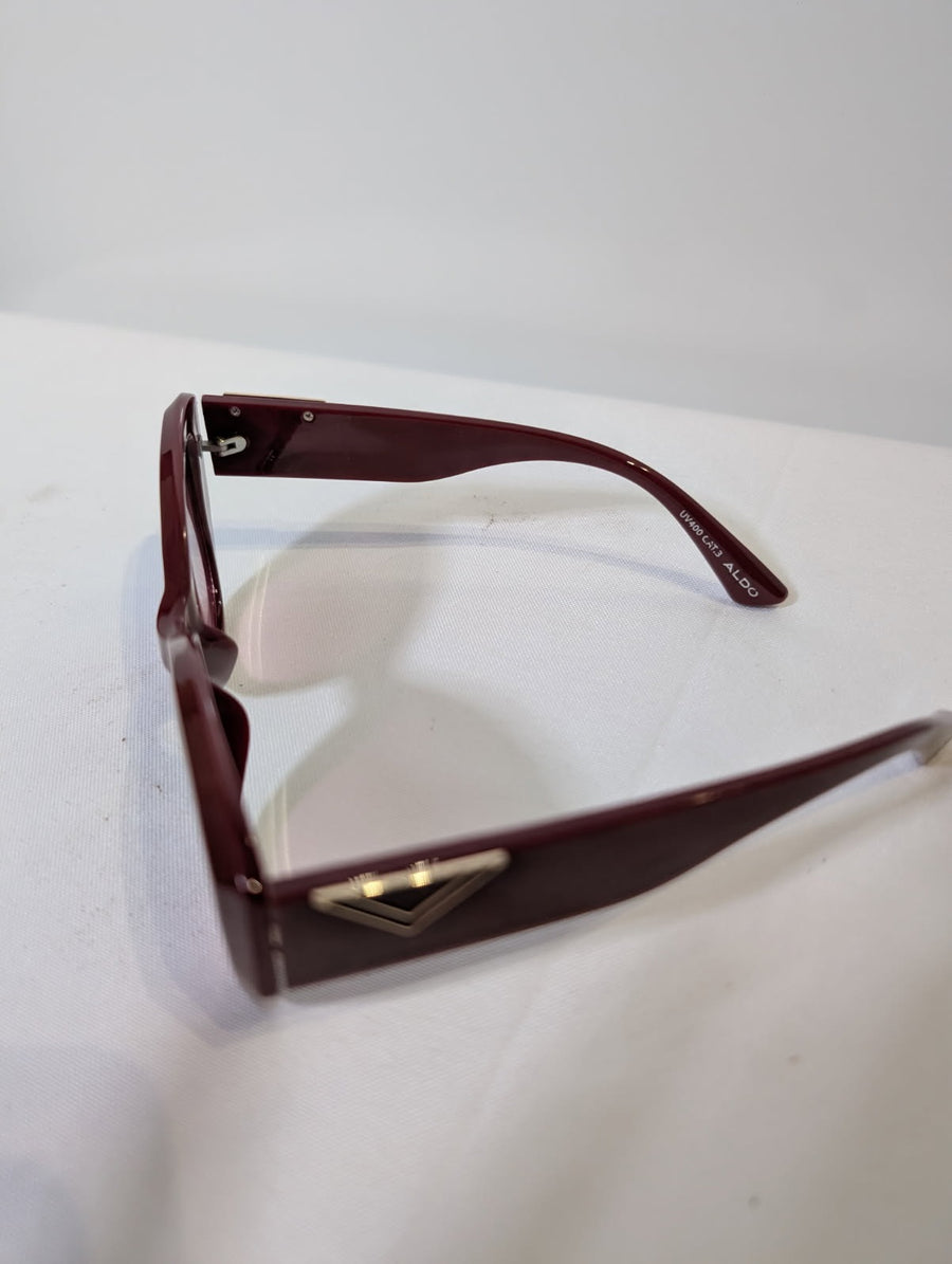 ALDO Cat Eye Sunglasses Burgundy - Image 5
