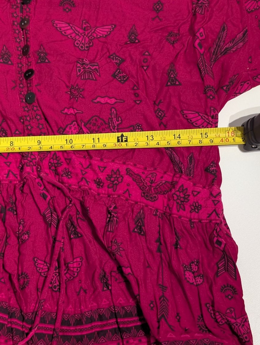 Spell & The Gypsy Collective Desert Rose Maxi Dress - Pink Boho Print - Image 8