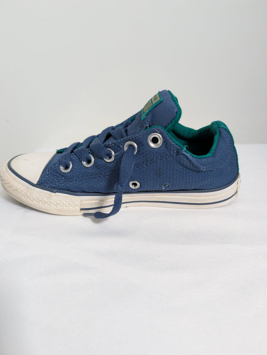 Converse Chuck Taylor All Star Low Top Navy Blue Junior US 1 - Image 8