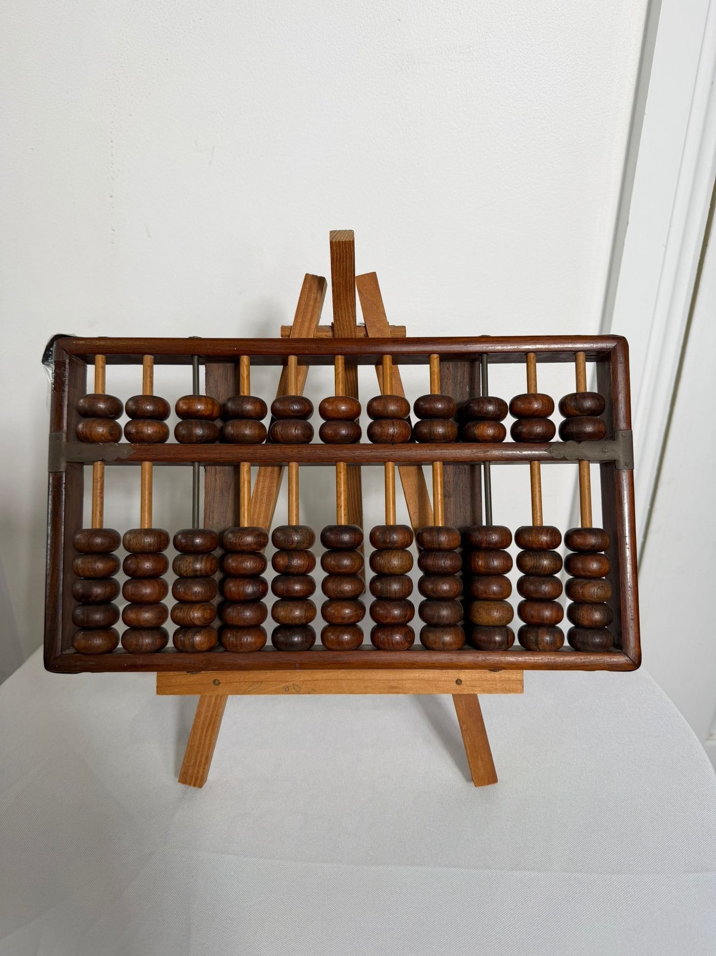 Vintage Wooden Abacus Counting Frame Calculator - Image 8
