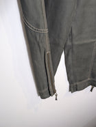 Veronika Maine Contrast Stitch Trousers Olive Green Size 8 - Image 8