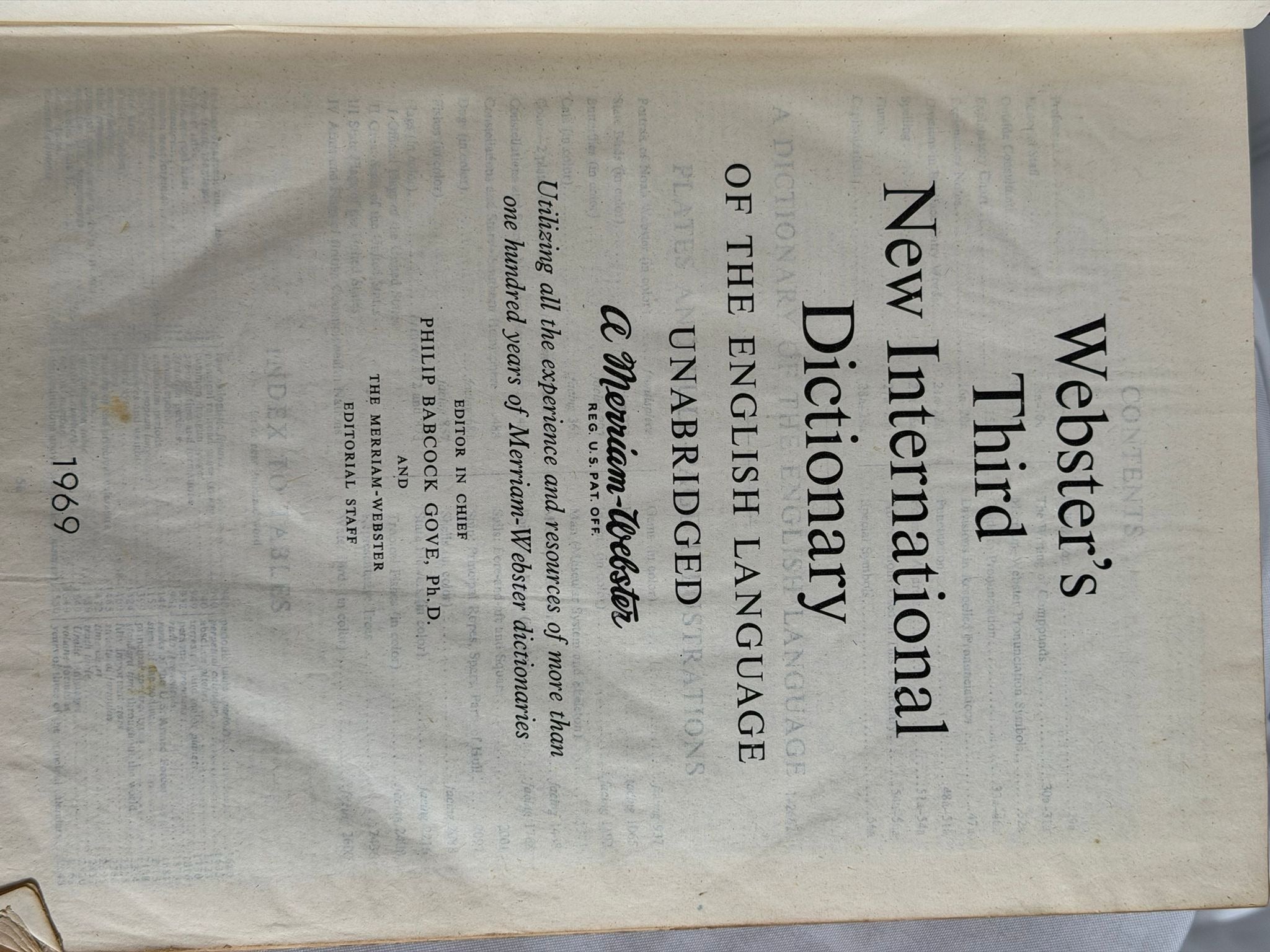 1969 Webster's Third New International Dictionary - Unabridged Hardcover - Image 8