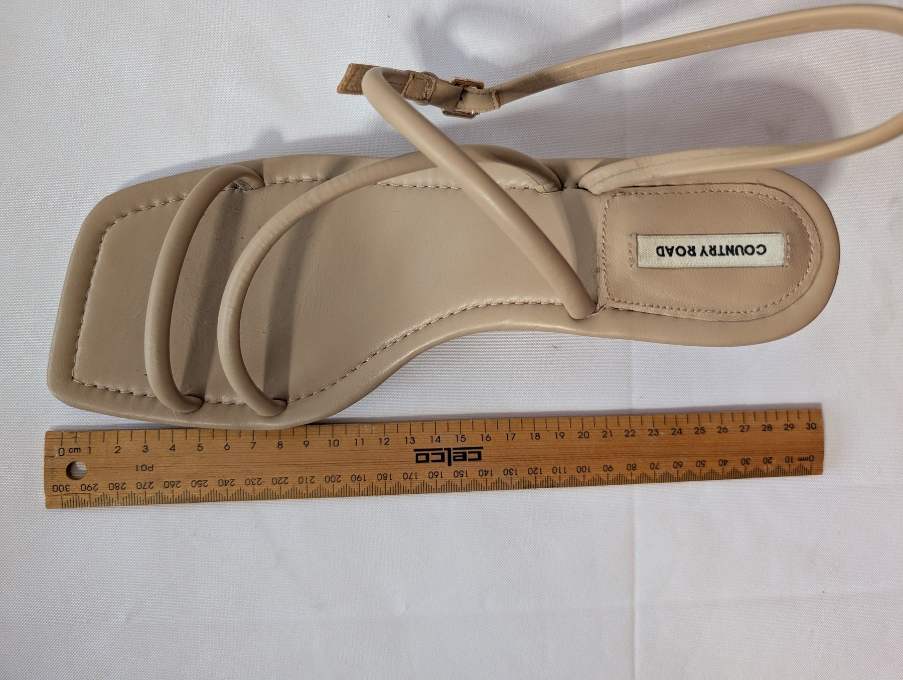Country Road Strappy Kitten Heel Sandals Nude EU 42 - Image 8