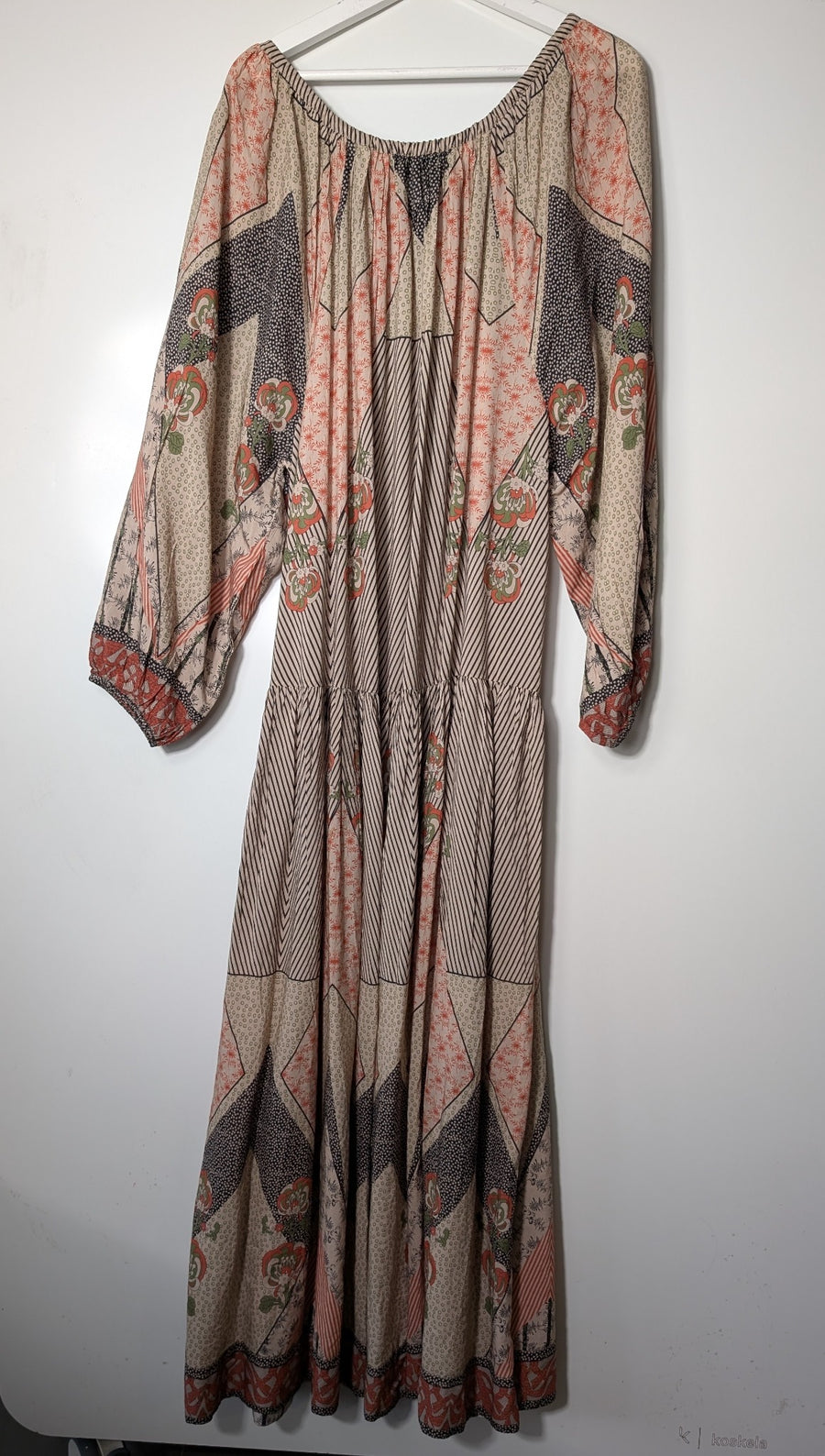 Mes Demoiselles Paris Iconoclaste Patchwork Maxi Dress Multicolour FR 38 - Image 8