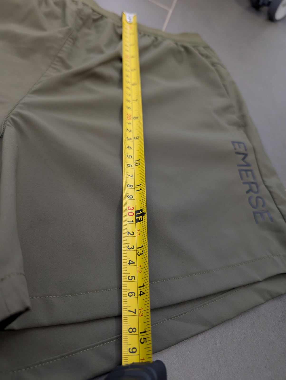Emerse Performance Training Shorts - Olive Green Men's Size Small - Image 8