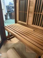 Corner Infrared Sauna Room with Digital Monitor and Audio System - Image 8
